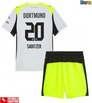 Borussia Dortmund Marcel Sabitzer #20 Bortatröja Barn 2025-26 Kortärmad (+ Korta byxor)